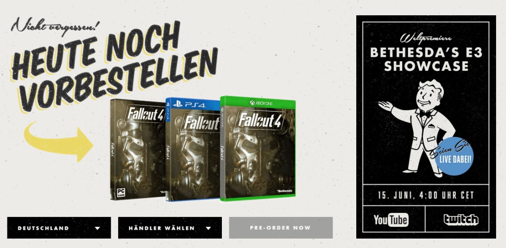 Fallout 4 Vorbestellen + E3 Showcase