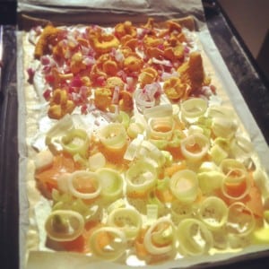 Flammkuchen halb halb