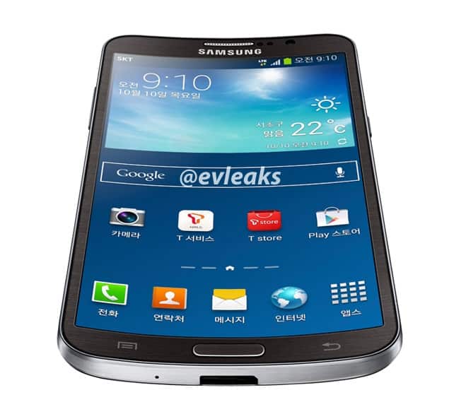 Samsung Curved Galaxy Note 3 Galaxy Round Leaked Press Render