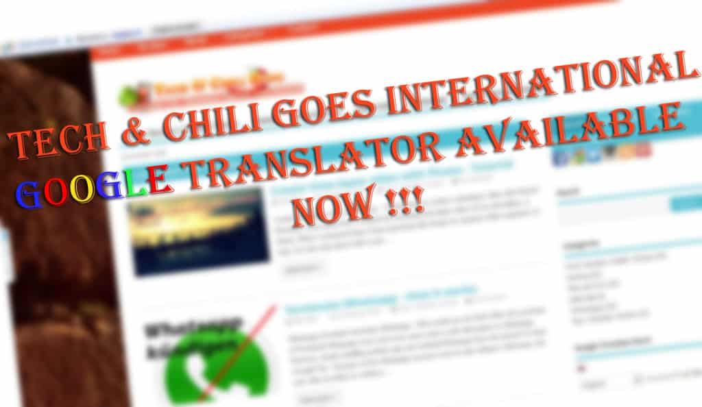 Blognews: technchili goesinternation